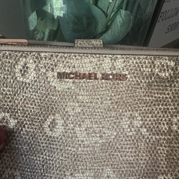 Michael Kors-Authentic Pink Python Wristlet - Picture 7 of 7